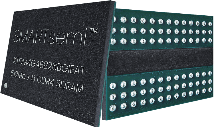 SMARTsemi 4Gb DDR4 SDRAM (512M x 8), 78-FBGA, KTDM4G4B826BGIEAT, KTDM4G4B826BGCEAT
