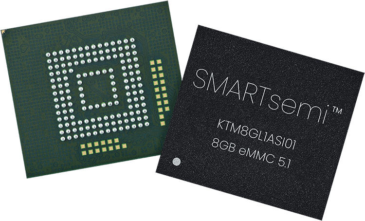 SMARTsemi 8GB eMMC 5.1, 153-FBGA, KTM8GL1ASI01