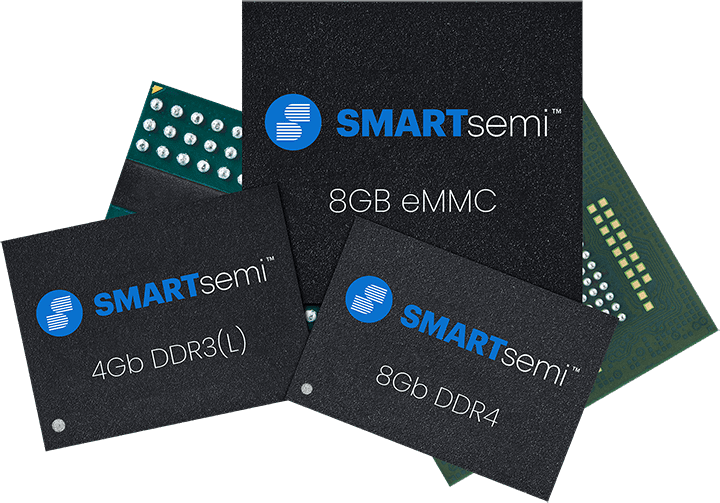SMARTsemi manufactures DRAM and eMMC FLASH memory components