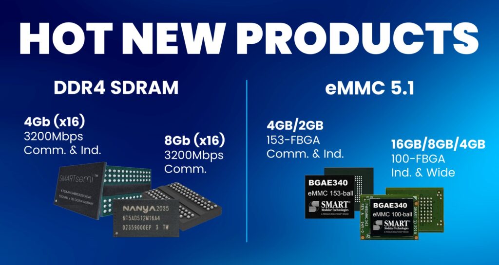 Hard-to-Find DDR4 SDRAM Components and New Flash eMMCs Added to Catalog ...